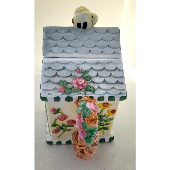 TEAPOT-FLOWERS INC BALLOONS-Bird House Design-Bee-Floral-Holds 3 Cups - Picture 5 of 16